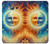 S3966 Artistic Sun Moon Case Cover Custodia per Samsung Galaxy J3 (2016)