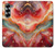 S4012 Red Marble Gold Veins Case Cover Custodia per Samsung Galaxy Z Fold 6