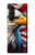 S3967 Bald Eagle American Flag Case Cover Custodia per Samsung Galaxy Z Fold 5