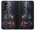 S3972 Burned Acoustic Guitar Graphic Case Cover Custodia per Samsung Galaxy Z Fold 5