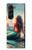 S4006 Oil Painting Mermaid Case Cover Custodia per Samsung Galaxy Z Fold 5