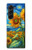 S4019 Sunflower Van Gogh Style Case Cover Custodia per Samsung Galaxy Z Fold 5