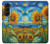 S4019 Sunflower Van Gogh Style Case Cover Custodia per Samsung Galaxy Z Fold 5