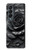 S3969 Black Rose Hard Brush Stroke Case Cover Custodia per Samsung Galaxy Z Fold 4