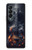 S3972 Burned Acoustic Guitar Graphic Case Cover Custodia per Samsung Galaxy Z Fold 4