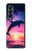 S3980 Dolphin Sunset Milky Way Case Cover Custodia per Samsung Galaxy Z Fold 4