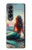 S4006 Oil Painting Mermaid Case Cover Custodia per Samsung Galaxy Z Fold 4