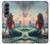 S4006 Oil Painting Mermaid Case Cover Custodia per Samsung Galaxy Z Fold 4