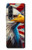 S3967 Bald Eagle American Flag Case Cover Custodia per Samsung Galaxy Z Fold 3 5G