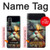 S3971 Cat Painted Color Case Cover Custodia per Samsung Galaxy Z Fold 3 5G