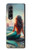 S4006 Oil Painting Mermaid Case Cover Custodia per Samsung Galaxy Z Fold 3 5G