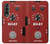 S4011 Red Guitar Analog Delay Graphic Case Cover Custodia per Samsung Galaxy Z Fold 3 5G