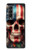 S4015 Skull American Flag Case Cover Custodia per Samsung Galaxy Z Fold 3 5G