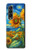 S4019 Sunflower Van Gogh Style Case Cover Custodia per Samsung Galaxy Z Fold 3 5G