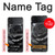 S3969 Black Rose Hard Brush Stroke Case Cover Custodia per Samsung Galaxy Z Flip 4