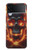 S3986 Fire Skull Case Cover Custodia per Samsung Galaxy Z Flip 4