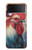 S3987 French Rooster Case Cover Custodia per Samsung Galaxy Z Flip 3 5G