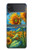 S4019 Sunflower Van Gogh Style Case Cover Custodia per Samsung Galaxy Z Flip 3 5G