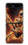 S3984 Fire Skeleton Playing Guitar Case Cover Custodia per Samsung Galaxy Z Flip 5G