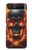 S3986 Fire Skull Case Cover Custodia per Samsung Galaxy Z Flip 5G