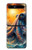 S4003 Oil Color Painting Giant Octopus Case Cover Custodia per Samsung Galaxy Z Flip 5G