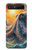 S4003 Oil Color Painting Giant Octopus Case Cover Custodia per Samsung Galaxy Z Flip 5G