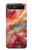 S4012 Red Marble Gold Veins Case Cover Custodia per Samsung Galaxy Z Flip 5G