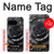 S3969 Black Rose Hard Brush Stroke Case Cover Custodia per Google Pixel 9