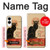 S2739 Chat Noir Black Cat Vintage Case Cover Custodia per Samsung Galaxy S25 Edge