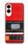 S3204 Red Cassette Recorder Graphic Case Cover Custodia per Samsung Galaxy S25 Edge