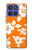 S2245 Hawaiian Hibiscus Orange Pattern Case Cover Custodia per Motorola Moto G Stylus 5G (2025), Edge 60 Stylus