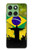 S2981 Brazil Football Soccer Case Cover Custodia per Motorola Edge 60