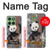 S3793 Cute Baby Panda Snow Painting Case Cover Custodia per Motorola Edge 60