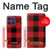 S2931 Red Buffalo Check Pattern Case Cover Custodia per Motorola Edge 60 Pro