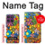 S3281 Colorful Hippie Flowers Pattern Case Cover Custodia per Motorola Edge 60 Pro