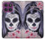 S3821 Sugar Skull Steam Punk Girl Gothic Case Cover Custodia per Motorola Edge 60 Pro