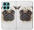 S1852 Pug Dog Case Cover Custodia per Motorola Edge 60 Fusion