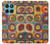 S3409 Squares Concentric Circles Case Cover Custodia per Motorola Edge 60 Fusion