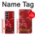 S3817 Red Floral Cherry blossom Pattern Case Cover Custodia per Samsung Galaxy Z Fold 7