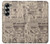 S3819 Retro Vintage Paper Case Cover Custodia per Samsung Galaxy Z Fold 7