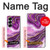 S3896 Purple Marble Gold Streaks Case Cover Custodia per Samsung Galaxy Z Fold 7