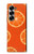 S3946 Seamless Orange Pattern Case Cover Custodia per Samsung Galaxy Z Fold 7