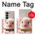 S3979 Cute Baby Pig Case Cover Custodia per Samsung Galaxy Z Fold 7