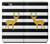 S2794 Black and White Striped Deer Gold Sparkles Case Cover Custodia per iPhone 7 Plus, iPhone 8 Plus