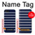 S2767 Navy White Striped Case Cover Custodia per iPhone 5 5S SE