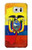 S3020 Ecuador Flag Case Cover Custodia per Samsung Galaxy S6