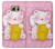 S3025 Pink Maneki Neko Lucky Cat Case Cover Custodia per Samsung Galaxy S6