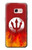 S2803 Fire Red Devil Spear Symbol Case Cover Custodia per Samsung Galaxy A3 (2017)