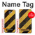 S2231 Yellow and Black Line Hazard Striped Case Cover Custodia per Samsung Galaxy J7 Prime (SM-G610F)