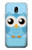 S3029 Cute Blue Owl Case Cover Custodia per Samsung Galaxy J3 (2017) EU Version